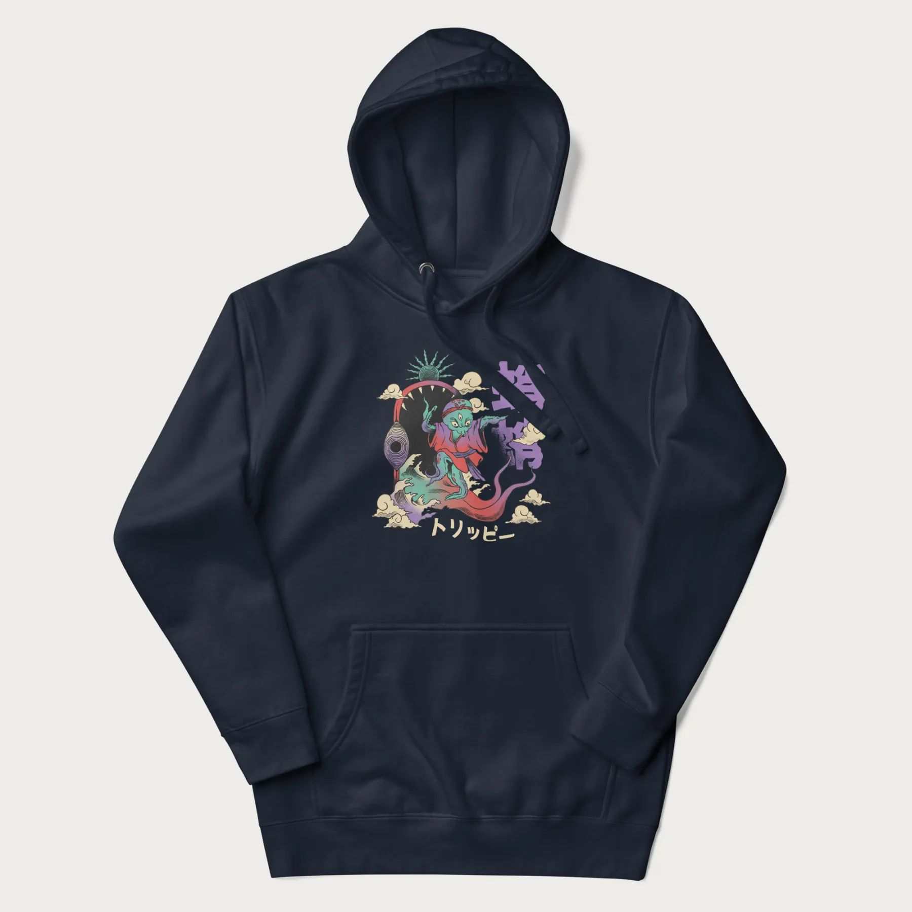 Psychedelic Japanese Octopus Hoodie - Image 18
