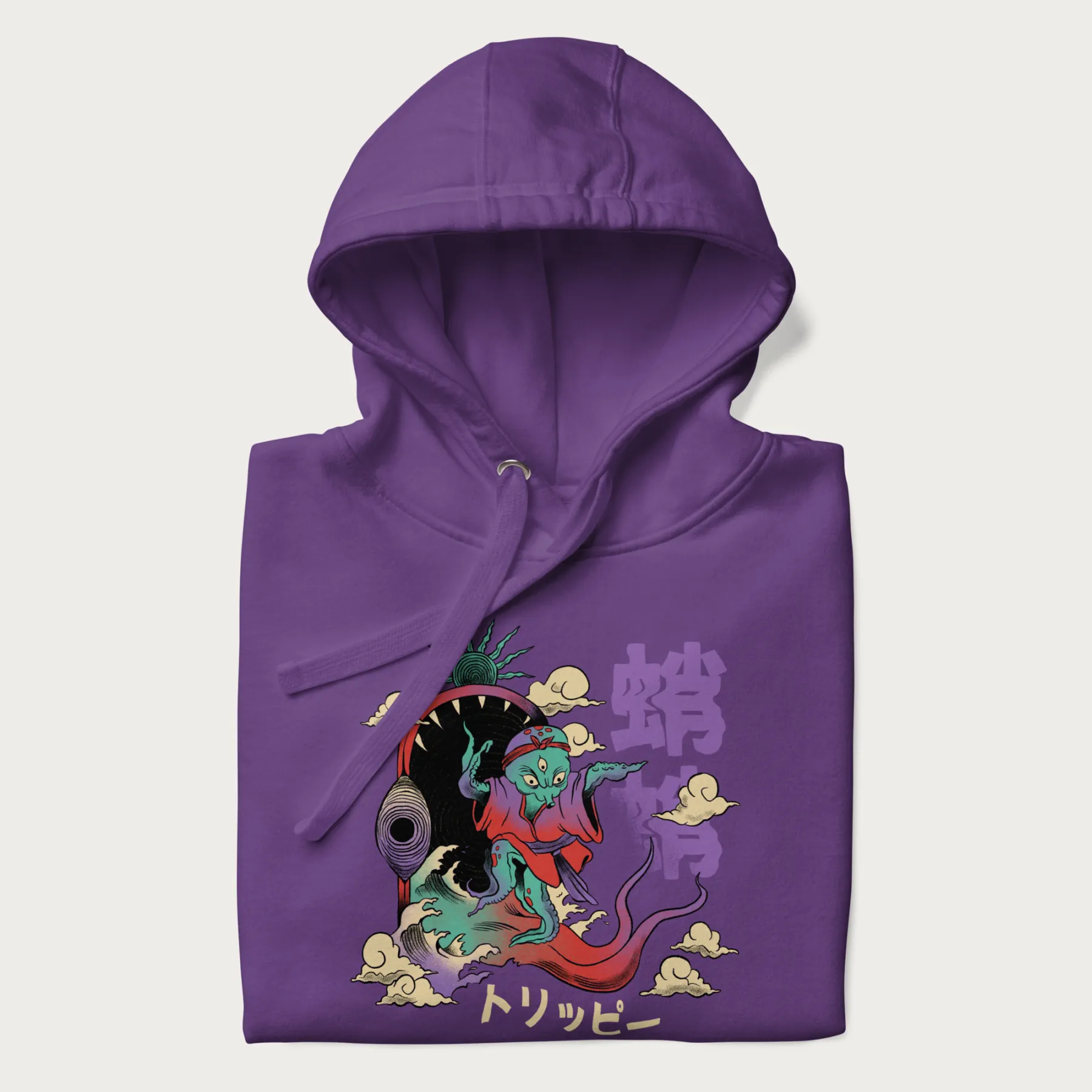 Psychedelic Japanese Octopus Hoodie - Image 19