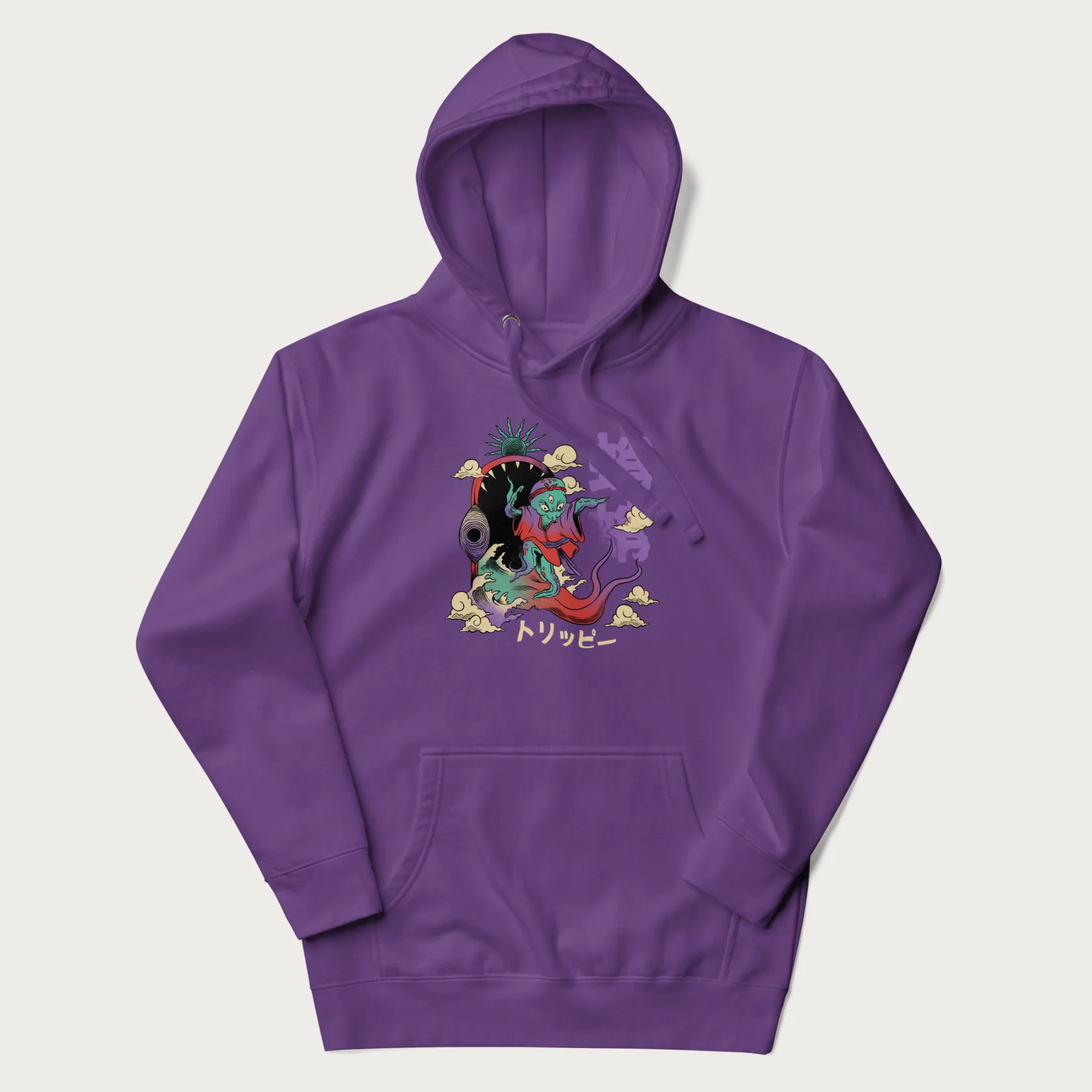Psychedelic Japanese Octopus Hoodie - Image 20