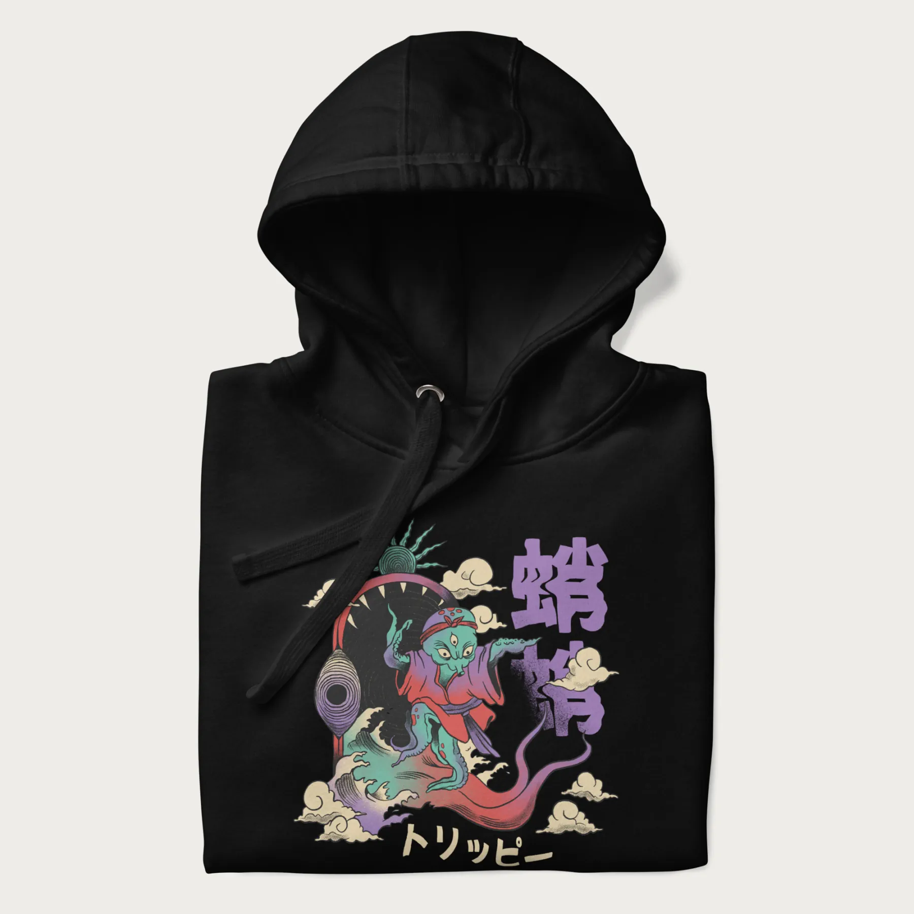 Psychedelic Japanese Octopus Hoodie - Image 3