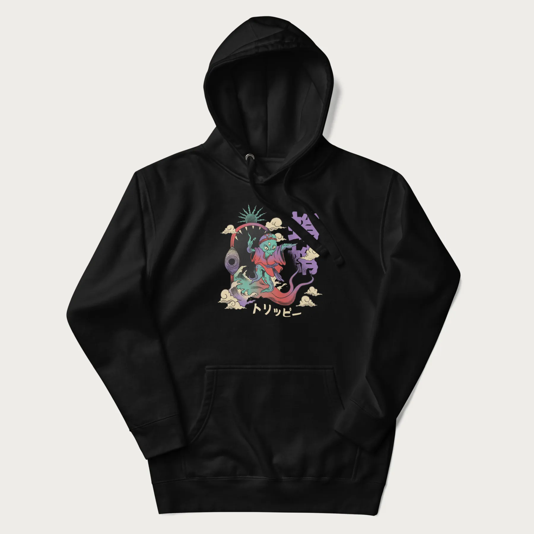 Psychedelic Japanese Octopus Hoodie - Image 4