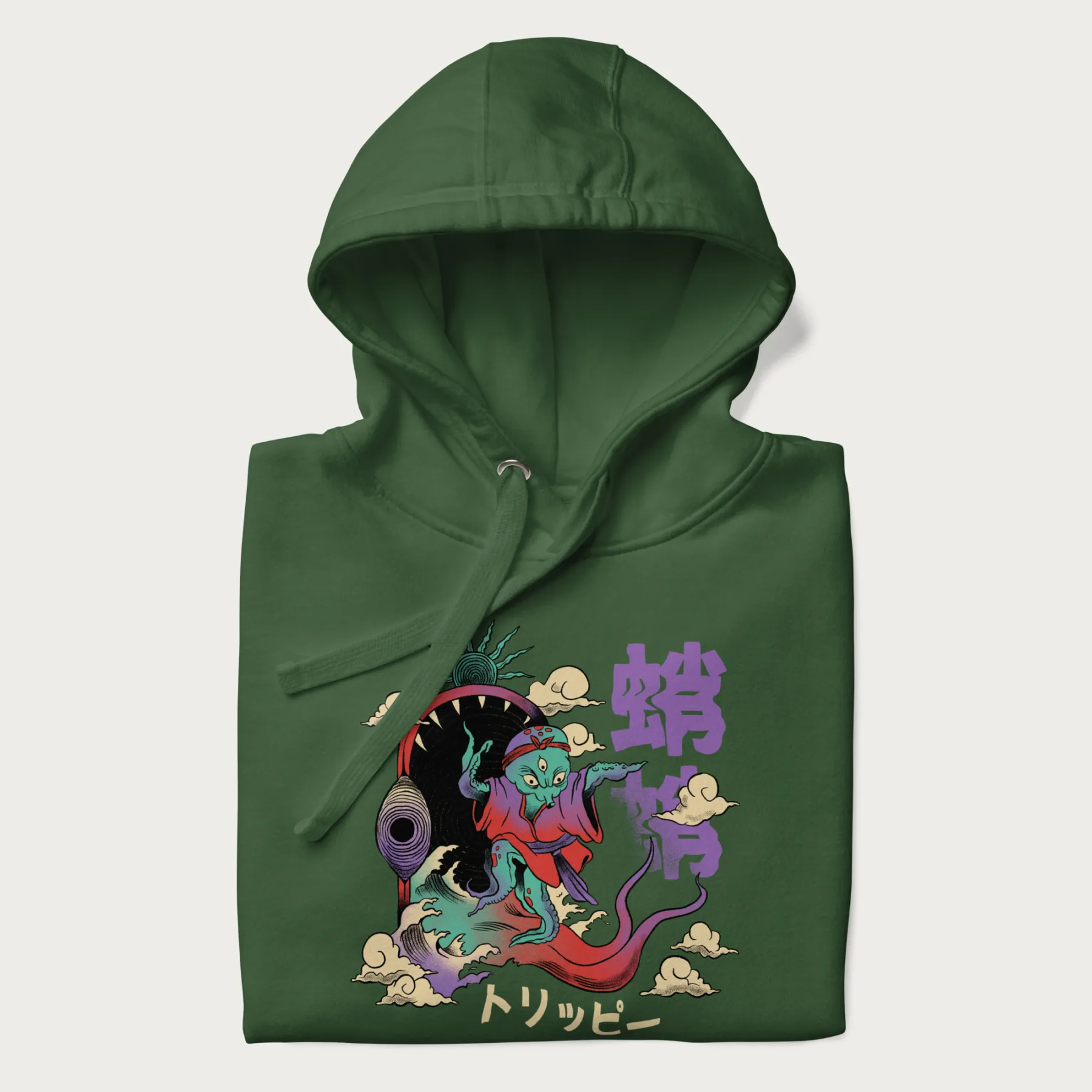 Psychedelic Japanese Octopus Hoodie - Image 7