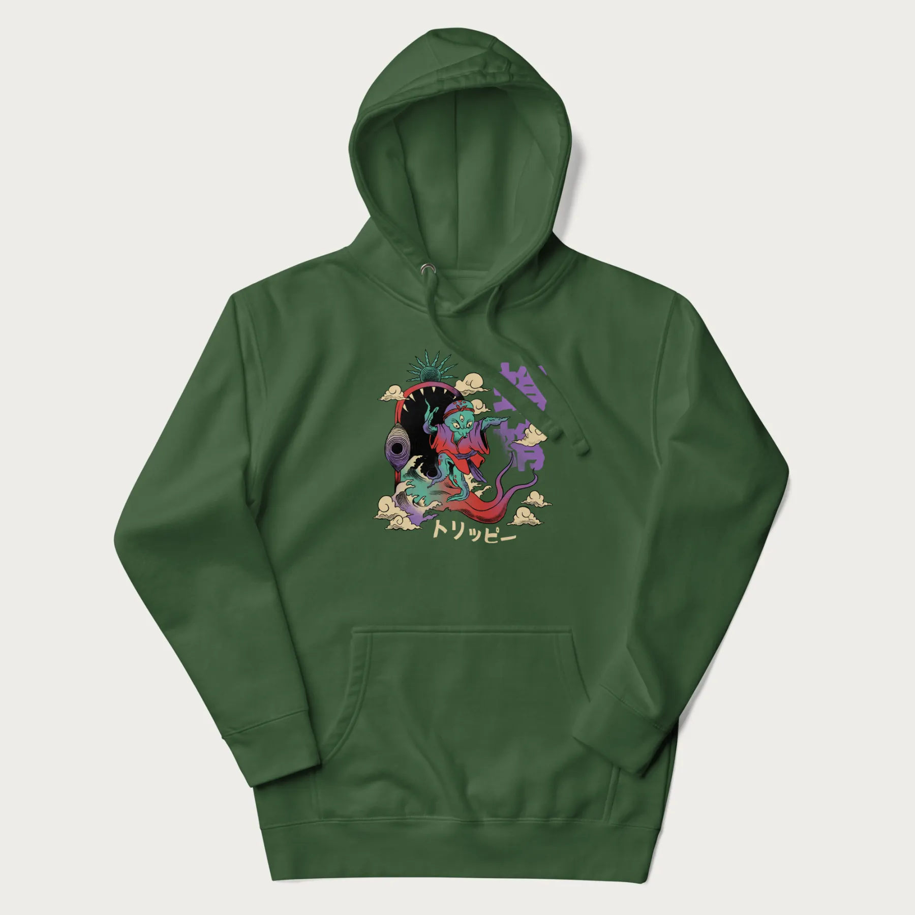 Psychedelic Japanese Octopus Hoodie - Image 8