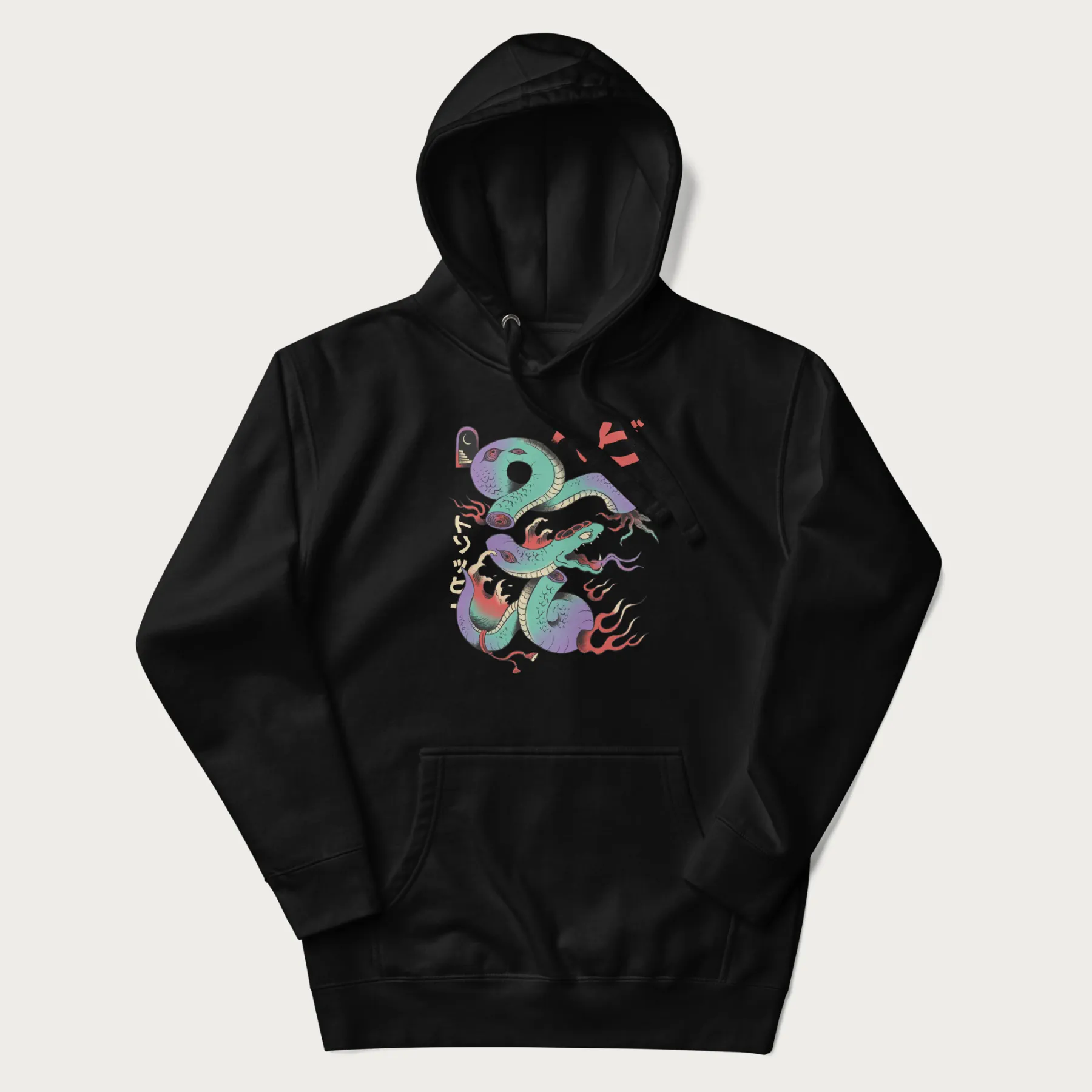 Psychedelic Japanese Snake Hoodie - Image 4