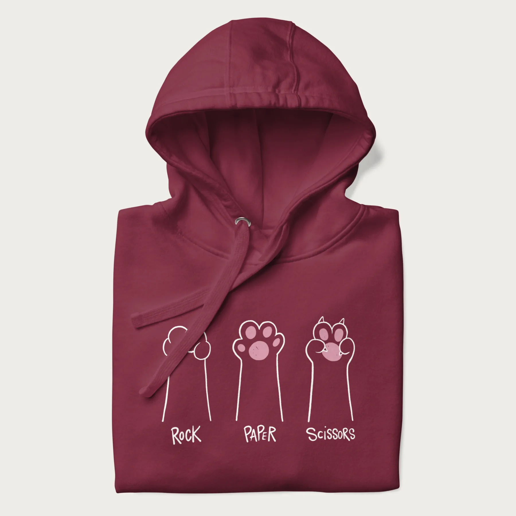 Rock Paper Scissors Cat Paw Hoodie - Image 13