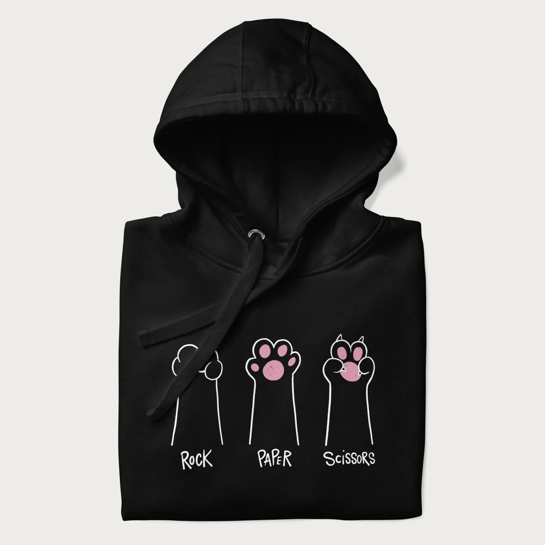 Rock Paper Scissors Cat Paw Hoodie - Image 3
