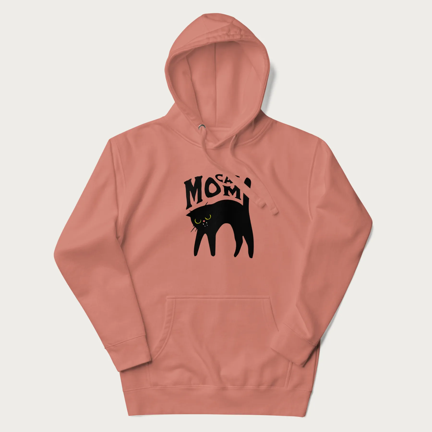 Startled Black Cat Mom Hoodie - Image 20