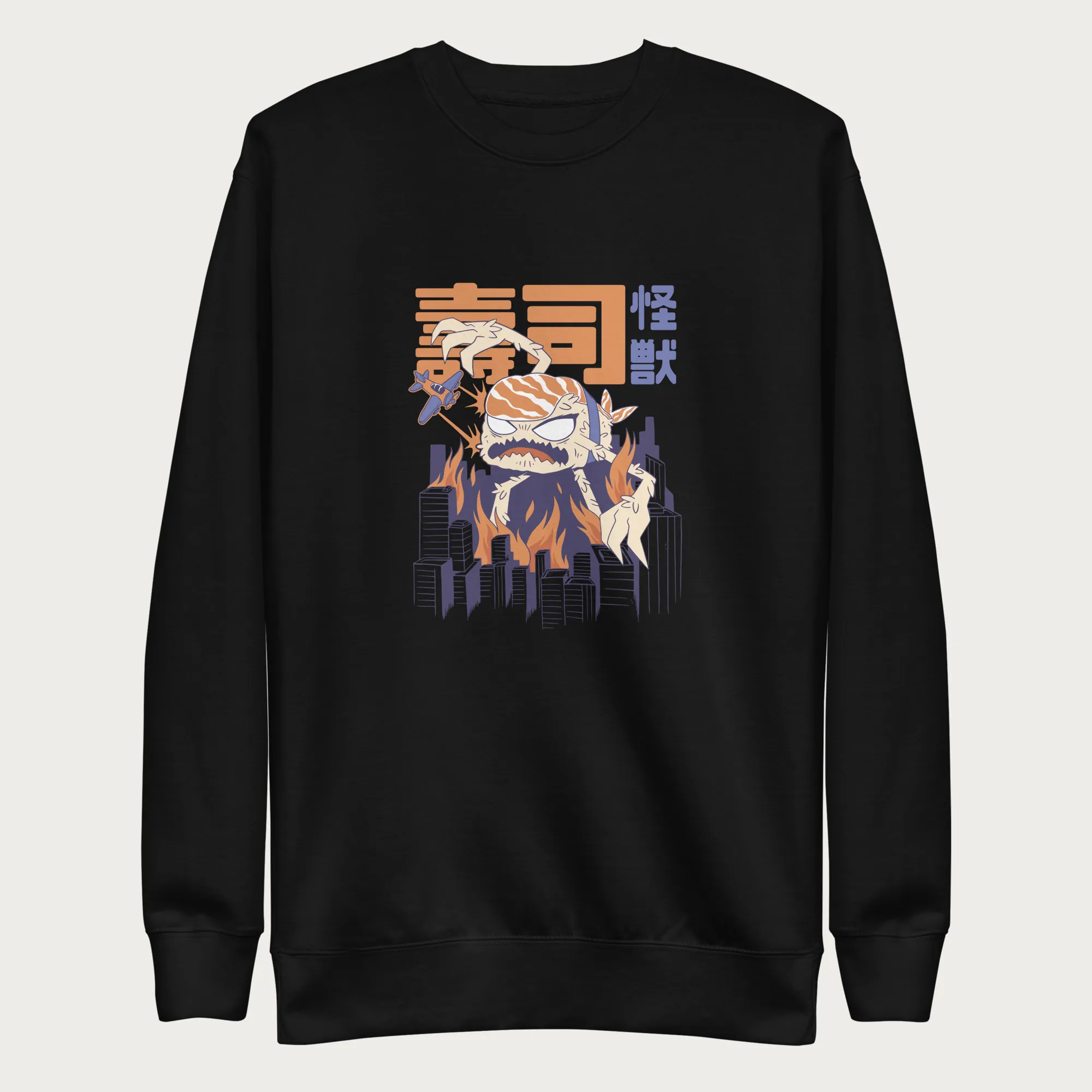Sushi Kaiju Japanese Sweatshirt - Image 4
