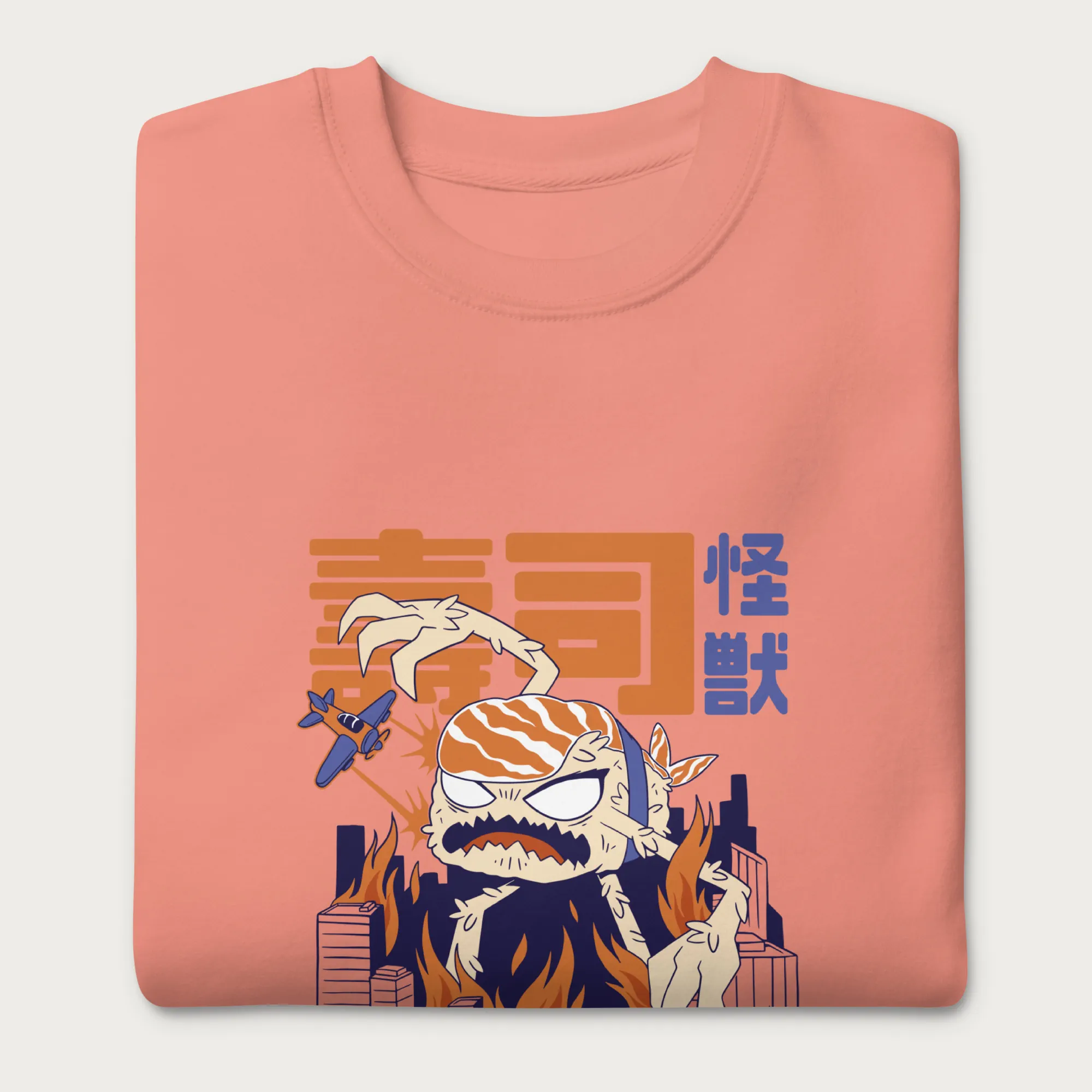 Sushi Kaiju Japanese Sweatshirt - Image 9