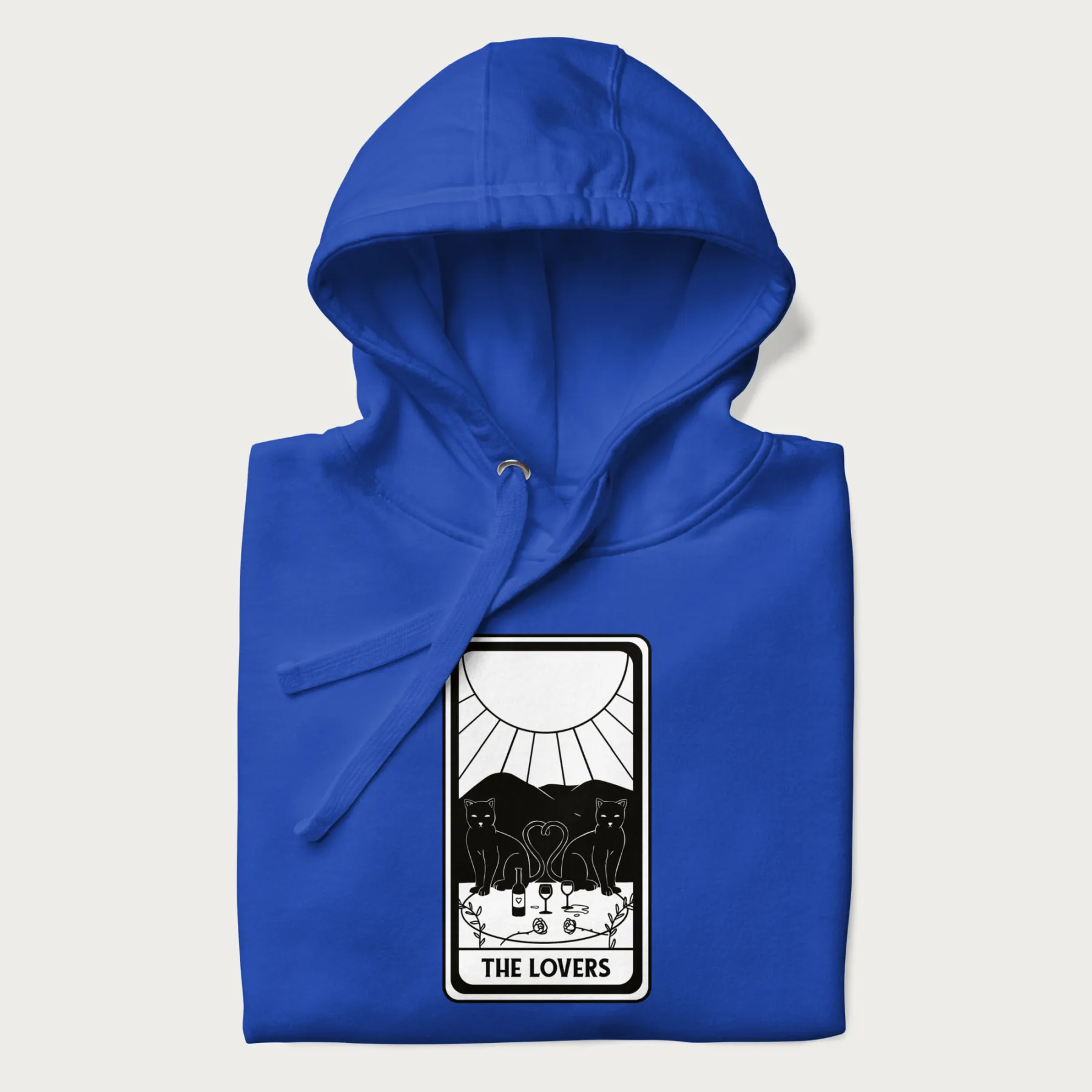 The Lovers Tarot Card Cat Hoodie - Image 21