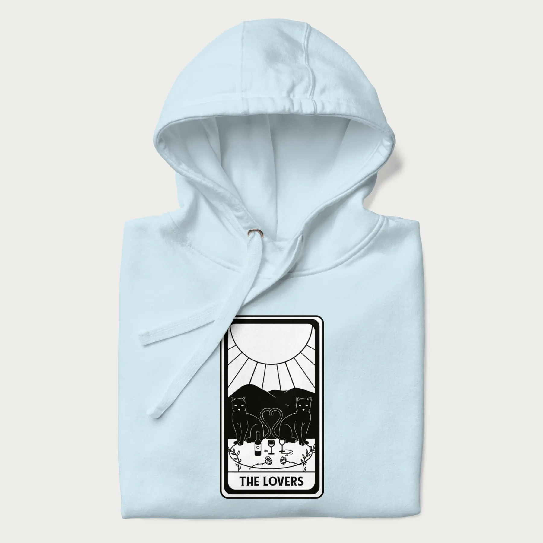 The Lovers Tarot Card Cat Hoodie - Image 7
