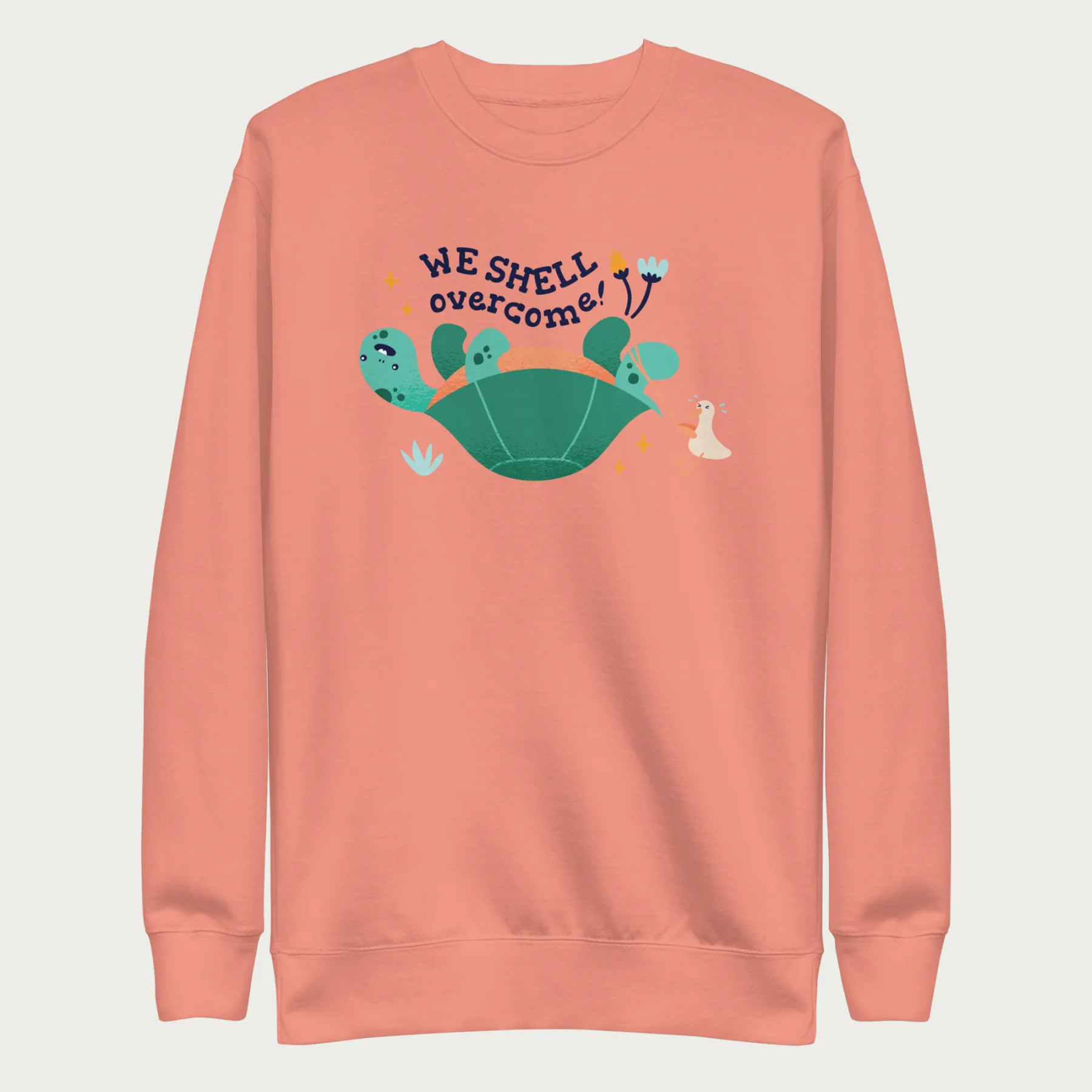 We Shell Overcome Cute Turtle Sweatshirt - Image 12