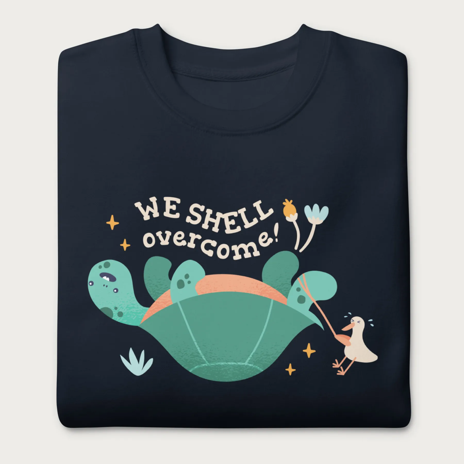 We Shell Overcome Cute Turtle Sweatshirt - Image 13