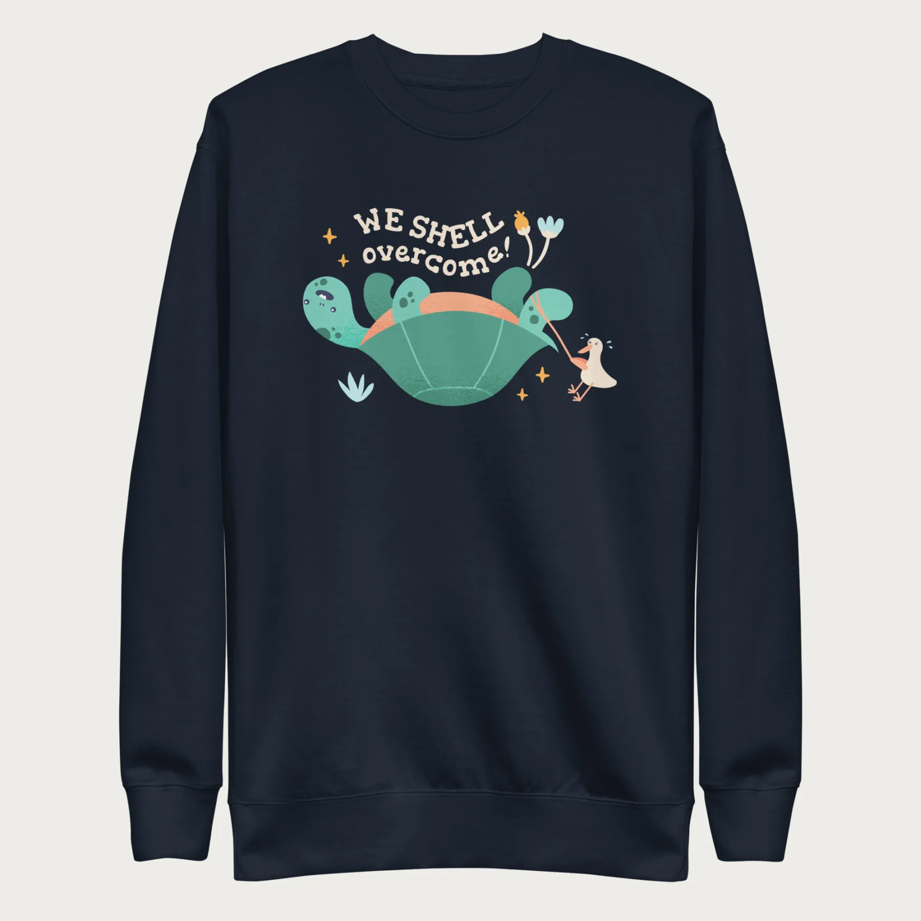 We Shell Overcome Cute Turtle Sweatshirt - Image 14