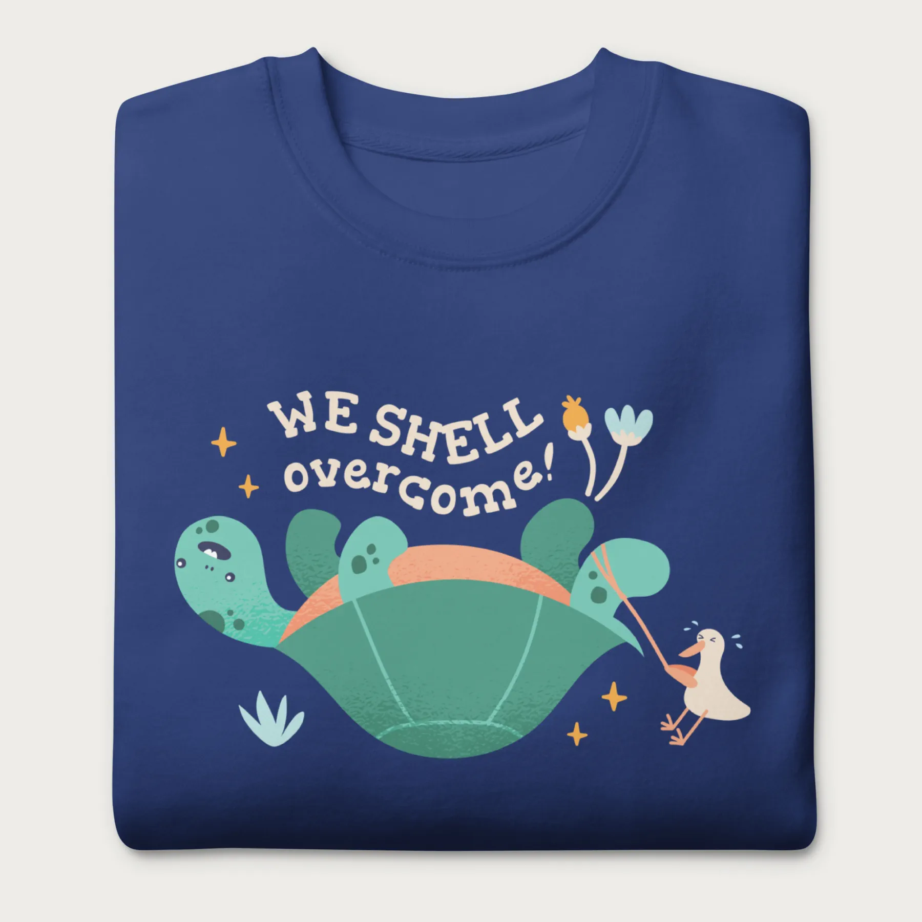 We Shell Overcome Cute Turtle Sweatshirt - Image 15