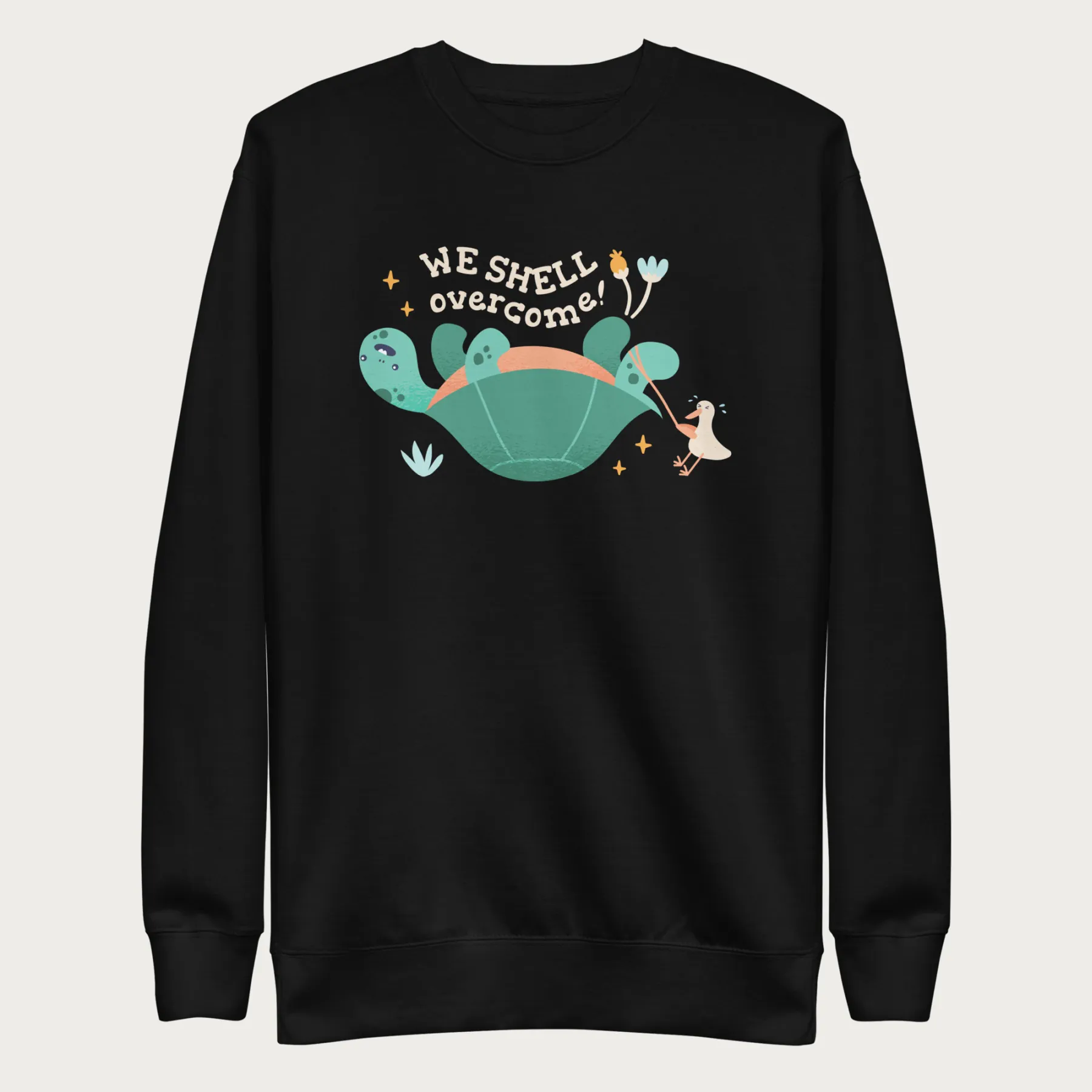 We Shell Overcome Cute Turtle Sweatshirt - Image 4