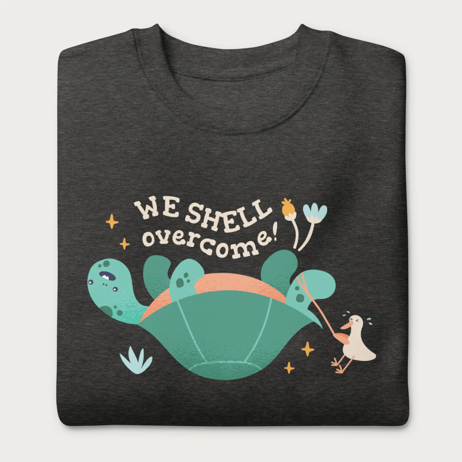 We Shell Overcome Cute Turtle Sweatshirt - Image 5