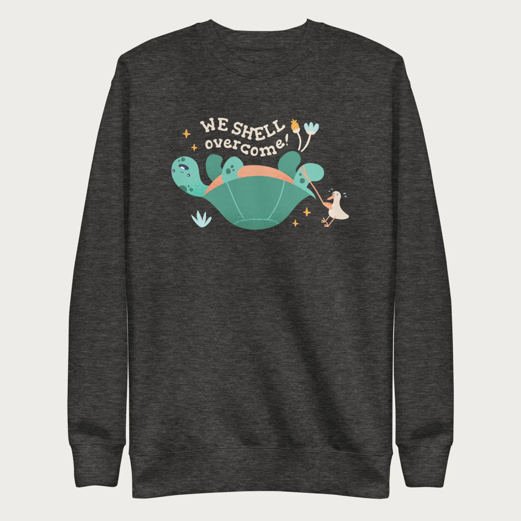 We Shell Overcome Cute Turtle Sweatshirt - Image 6