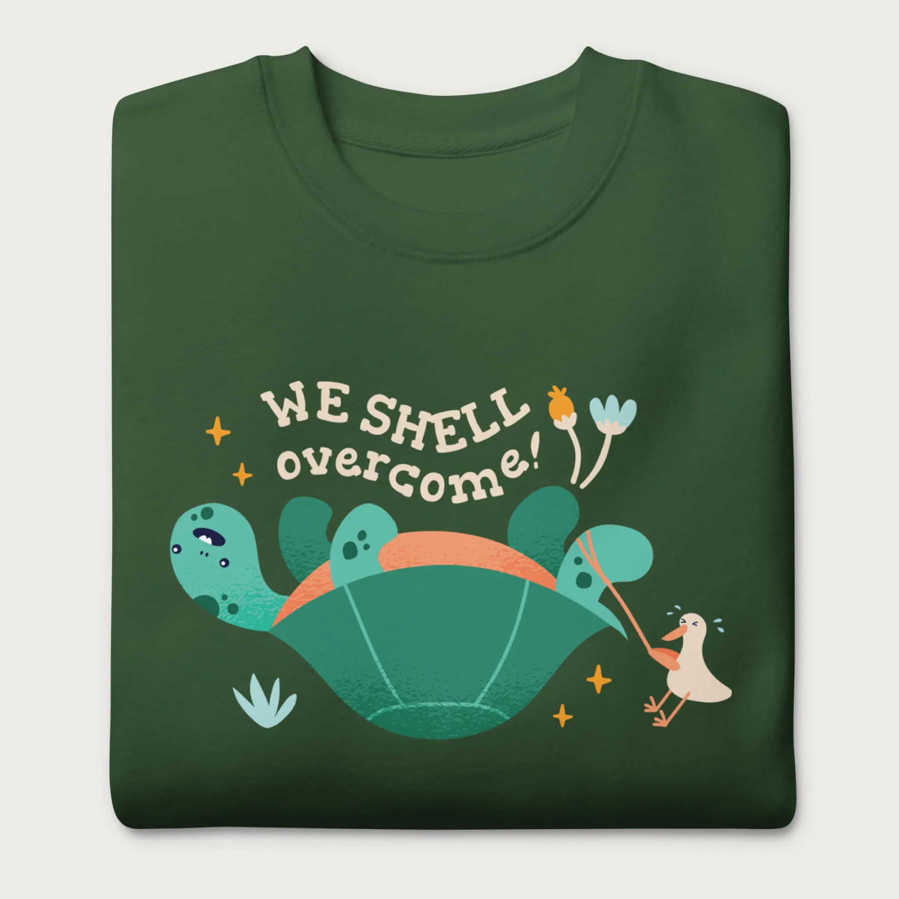 We Shell Overcome Cute Turtle Sweatshirt - Image 7