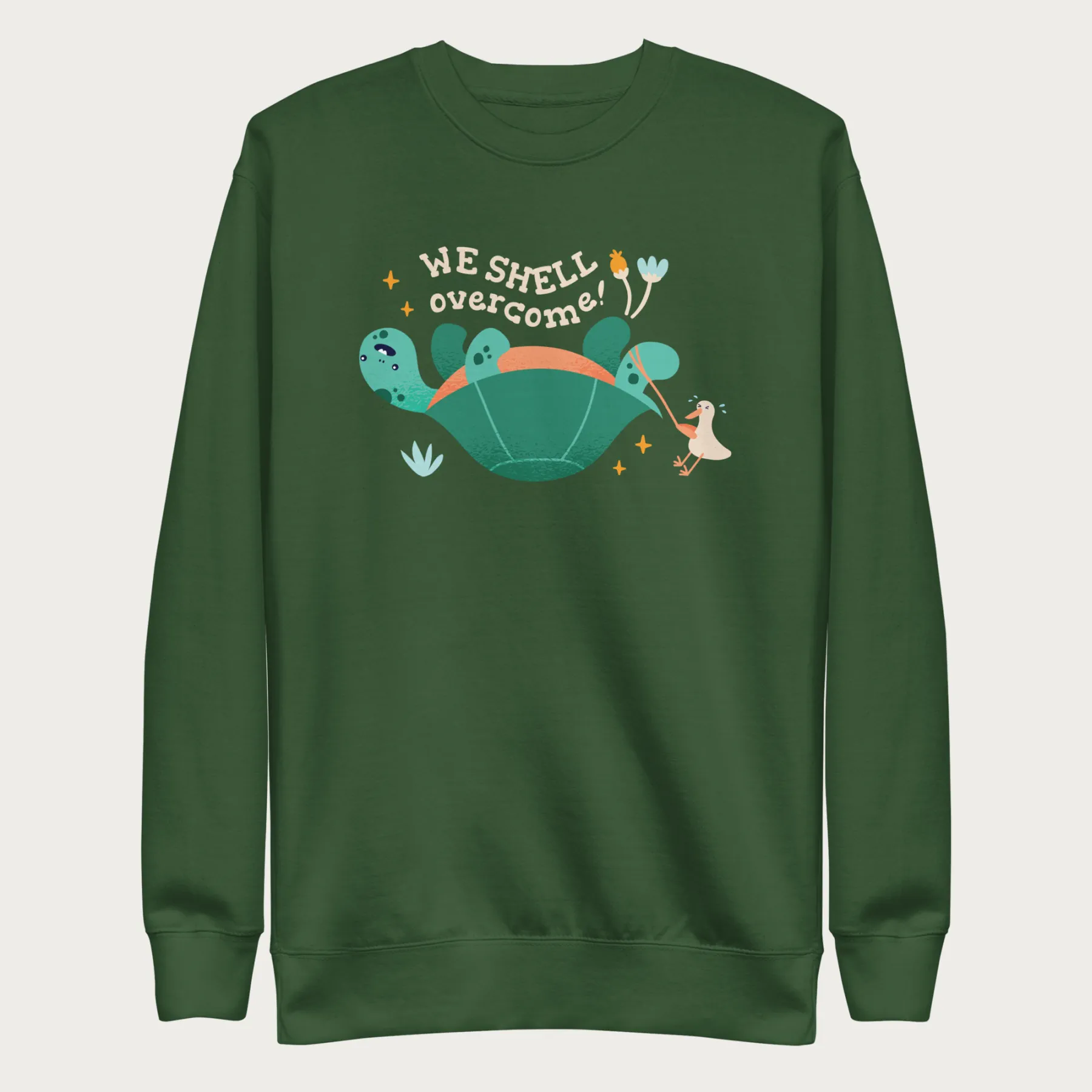 We Shell Overcome Cute Turtle Sweatshirt - Image 8